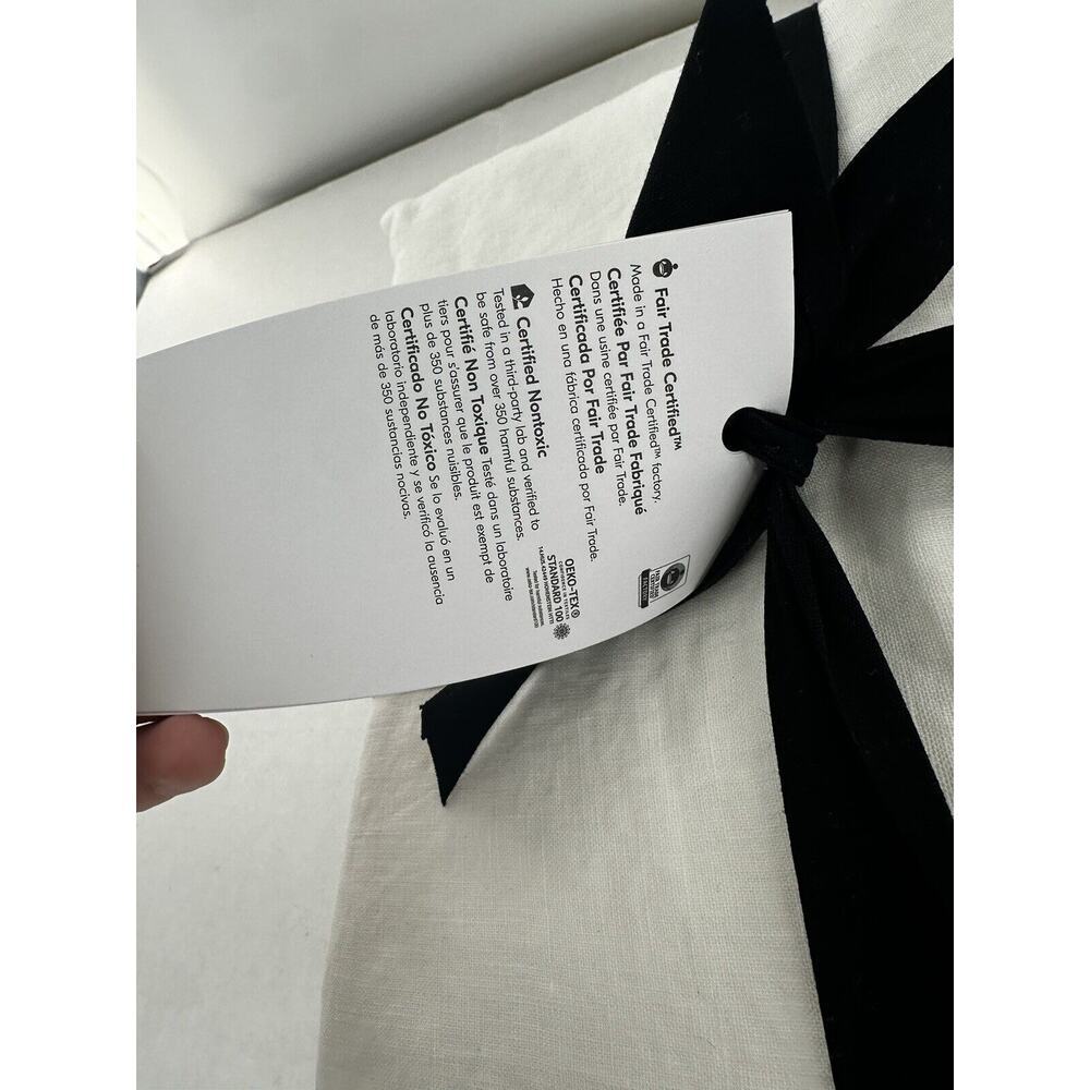 West Elm Duvet Cover Full/Queen European Flax Linen White 92x88 Machine … - Picture 3 of 6